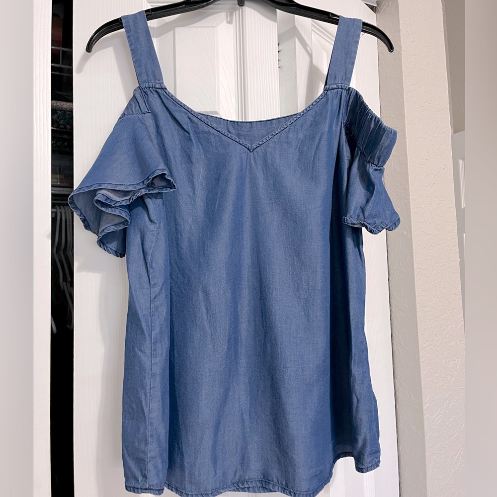 Impeccable Pig off the shoulder blouse. Size S